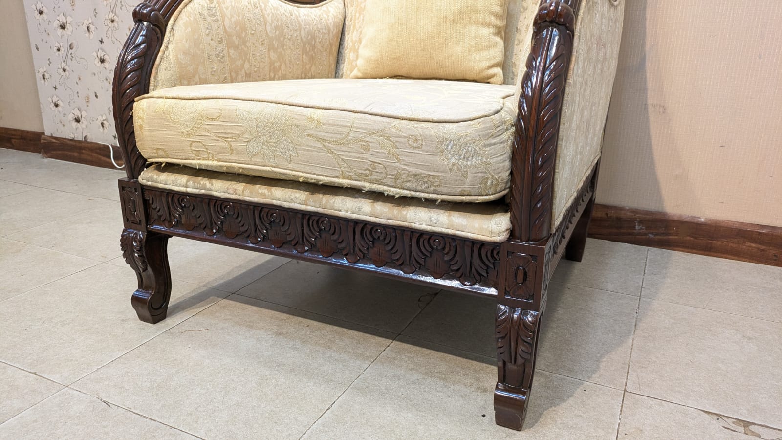 6 Seater Sofa Set with Center Table and 2 Side Tables Set