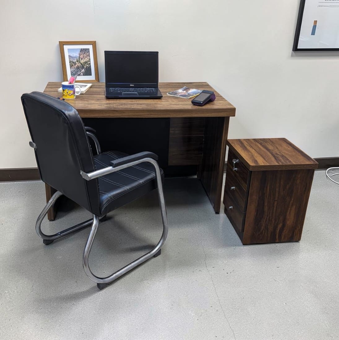 Combo Deal Office Table, Chair & Pedestal Drawer
