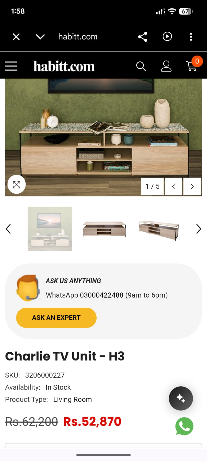 Habitt Charlie TV Unit