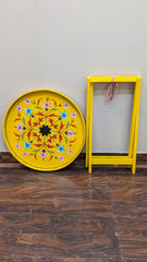 Hand Painted Foldable Corner Table