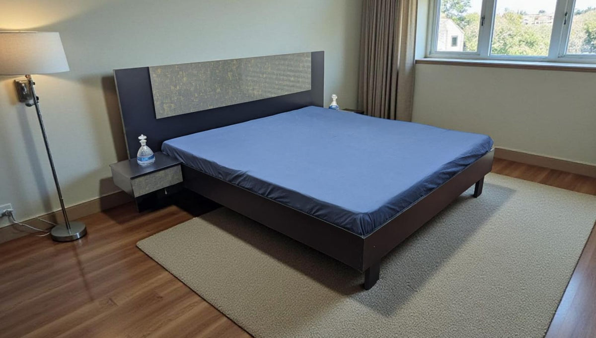 🔥Habitt🔥 Novak King Size Bed with 2 Attached Side Tables