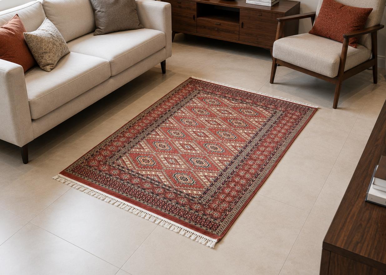 Vintage PAK Jaldar Hand Knotted Carpet