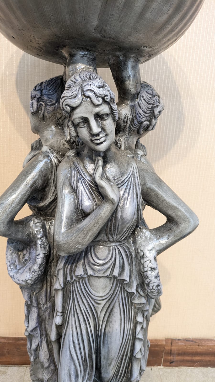 Brand New 3 Lady Sculpture Flower Pot