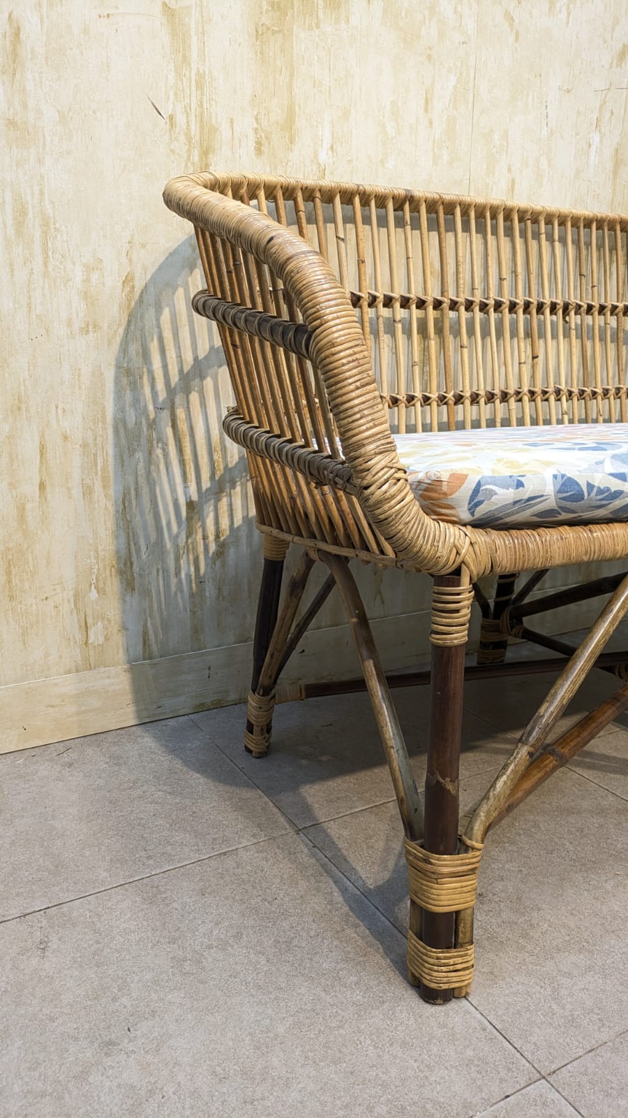 Cane Rattan 4 Seater Sofa Set