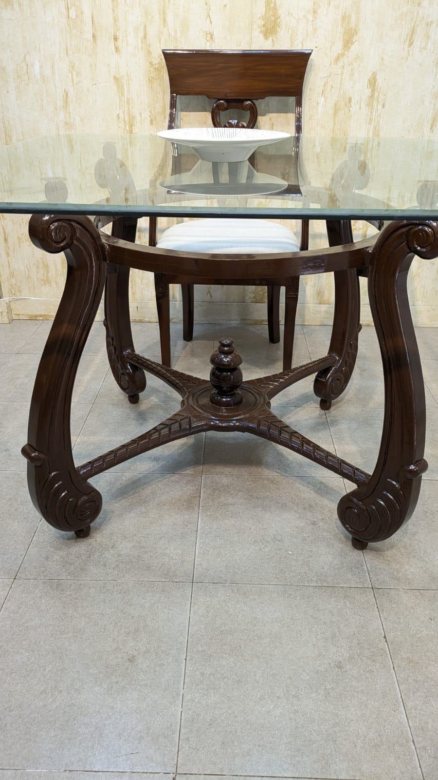 Premium Solid Sheesham Wood 4 Seater Dining Table
