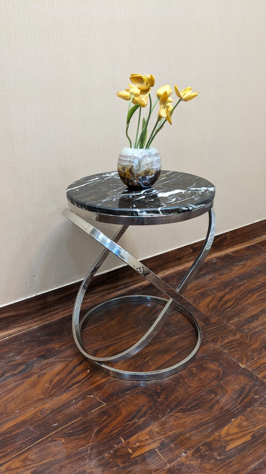 Brand New Unused Marble Top Corner Table