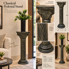 Pedestal with Imported flower vase