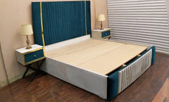 Fully Cushioned king Size Bed Set