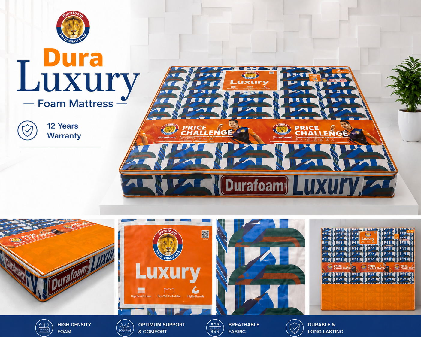 Brand New Dura Luxury Foam Mattress