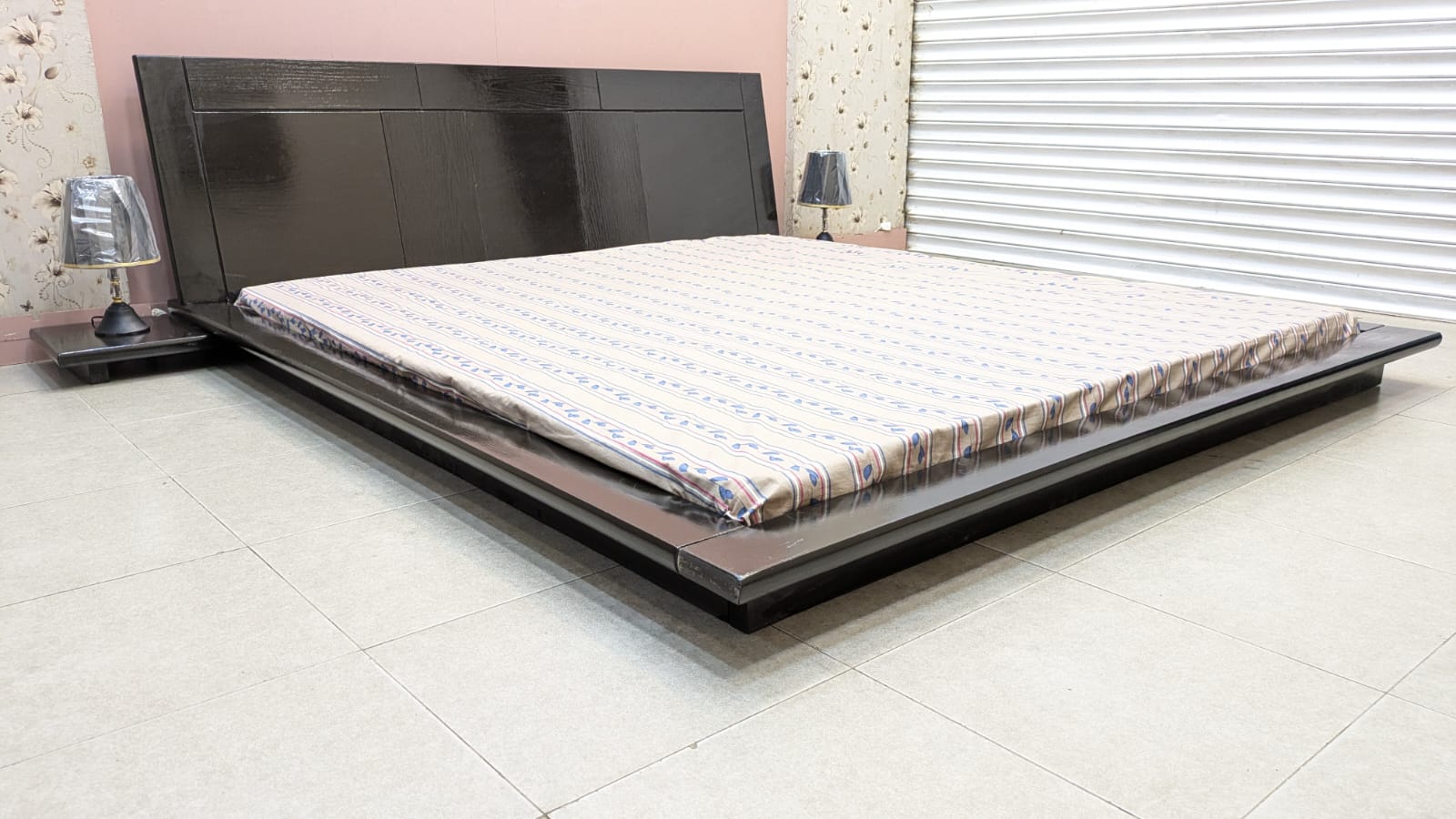 Floor Bed With Attached side table