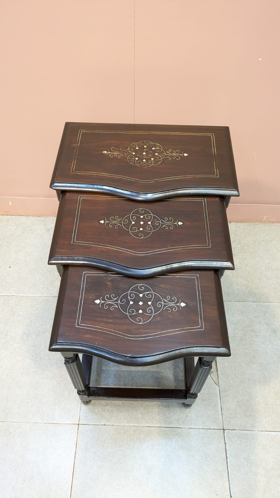 Solid Sheesham Wood Nesting Tables
