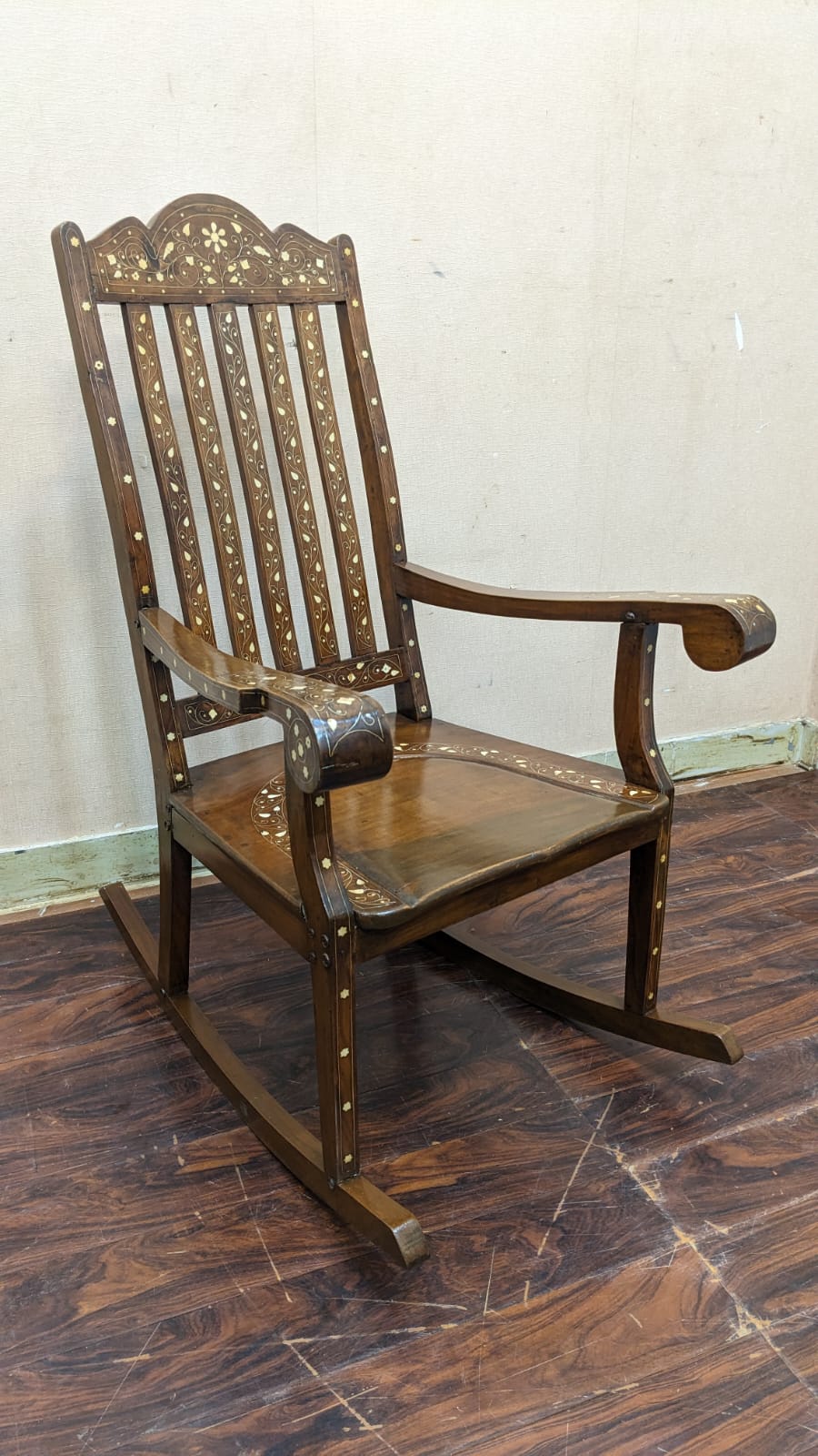 Solid Sheesham Wood Rocking Chair