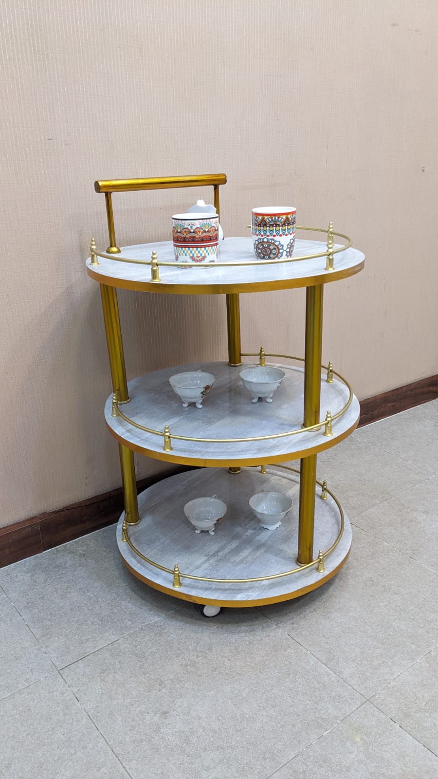 3 Tiers Tea Trolley