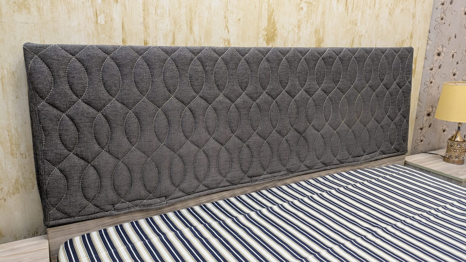 Habitt King Size Bed With 2 side tables