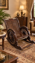 ROYAL SOLID SHEESHAM WOOD ROCKING CHAIR