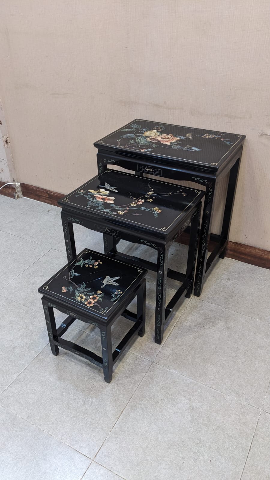 Imported Antique Chinese Nesting Tables Set