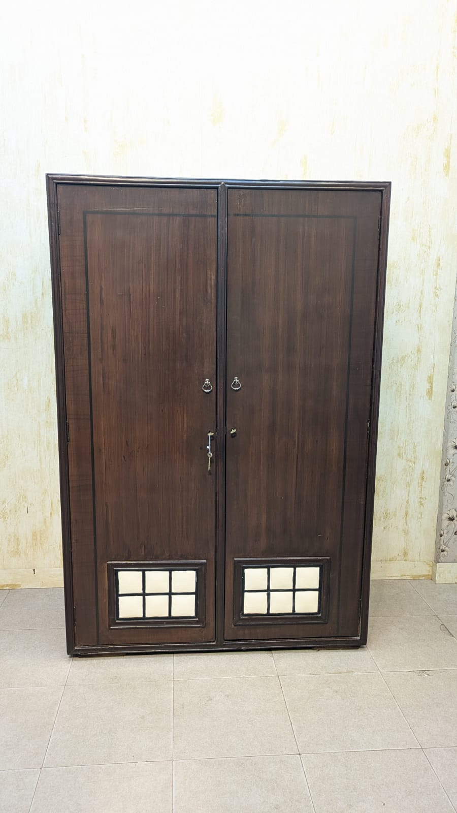Sheesham Wood 2-Door Almirah
