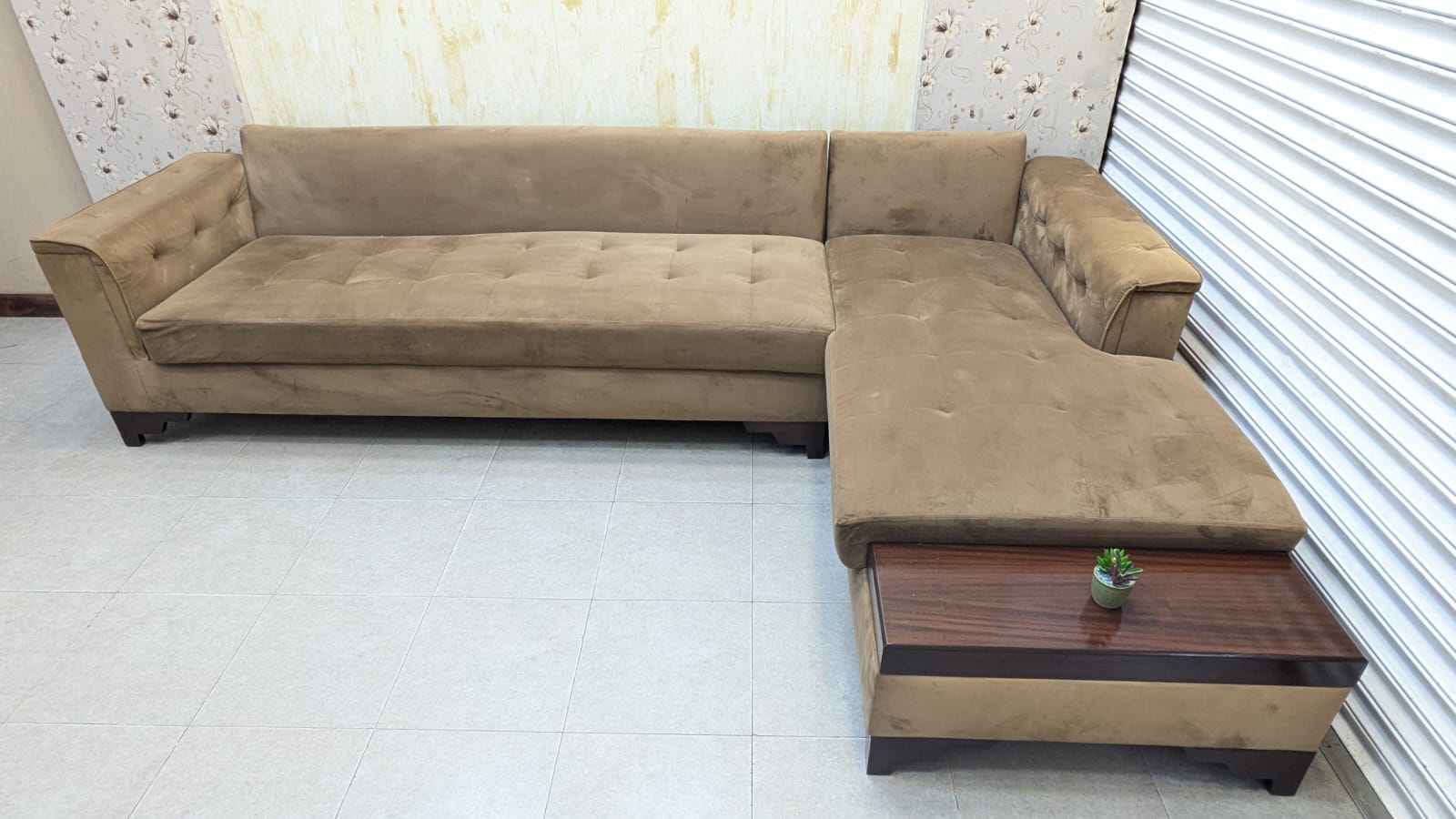 6 Seater L Shape Sofa Set