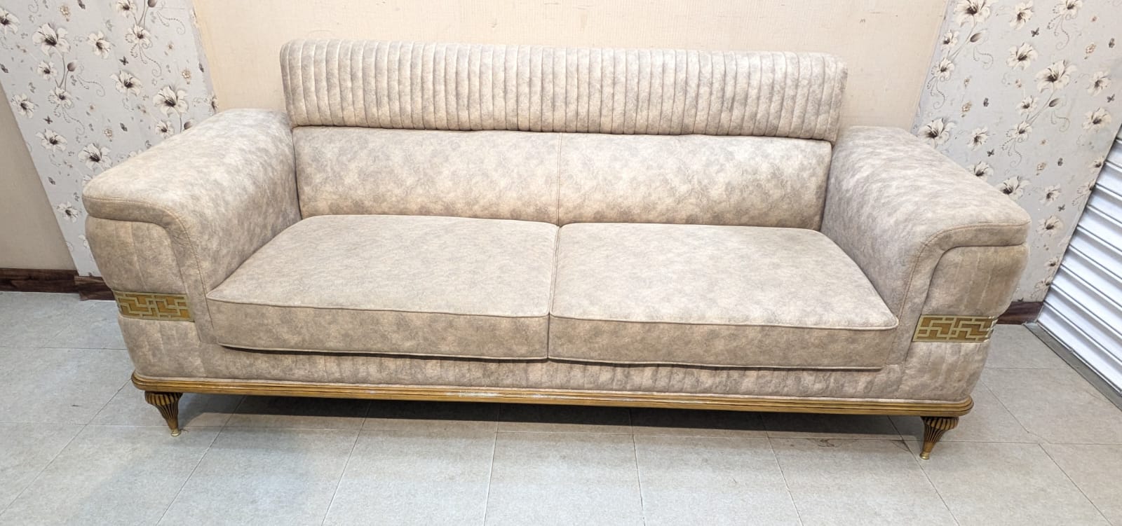 Turkish Design 5 Seater Sofa Set with Center and Side Tables Set
