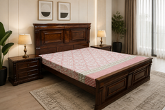 King Size Bed With 2 Side Tables and Mattress
