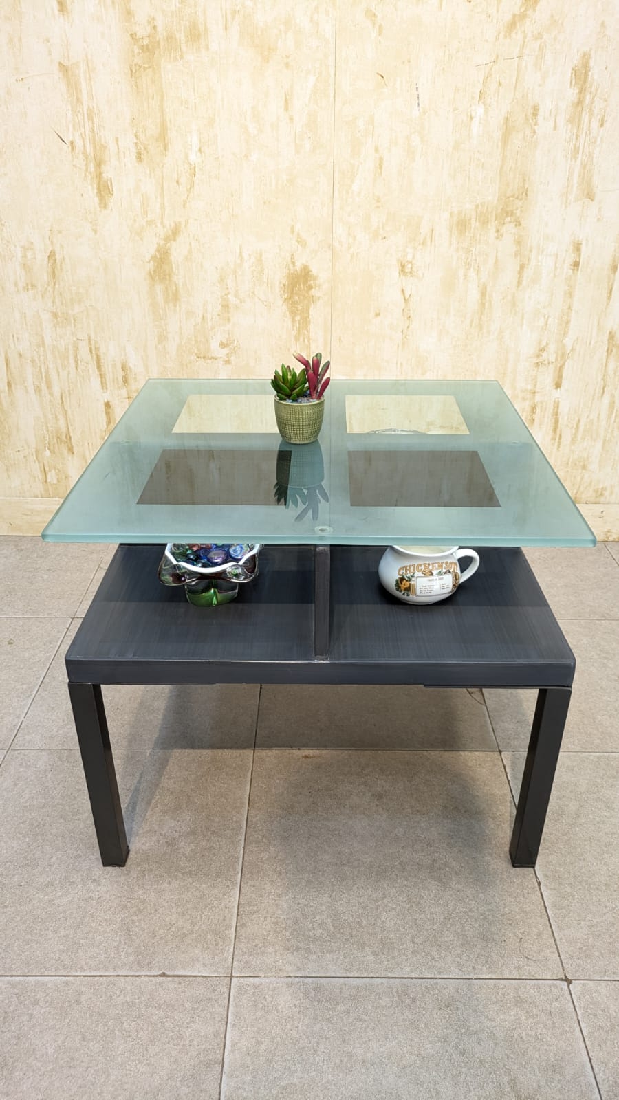 Center Table with 2 Side Tables