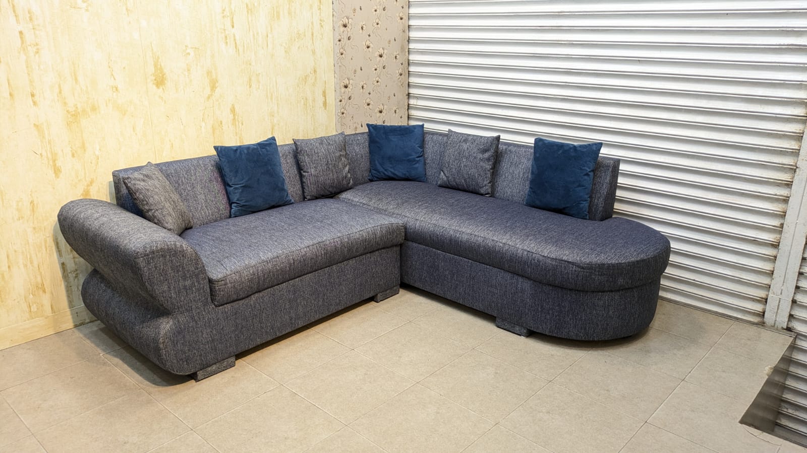 5 Seater L Shape Sofa Set