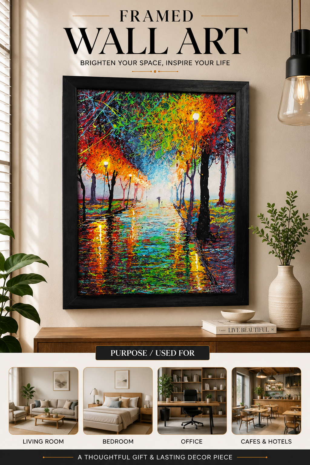 Wall Mounted Hand Painting