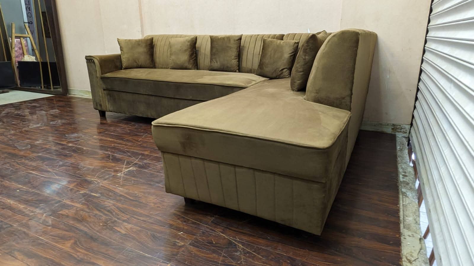DivineCrafts Brand New 6 Seater L Shape Sofa Set