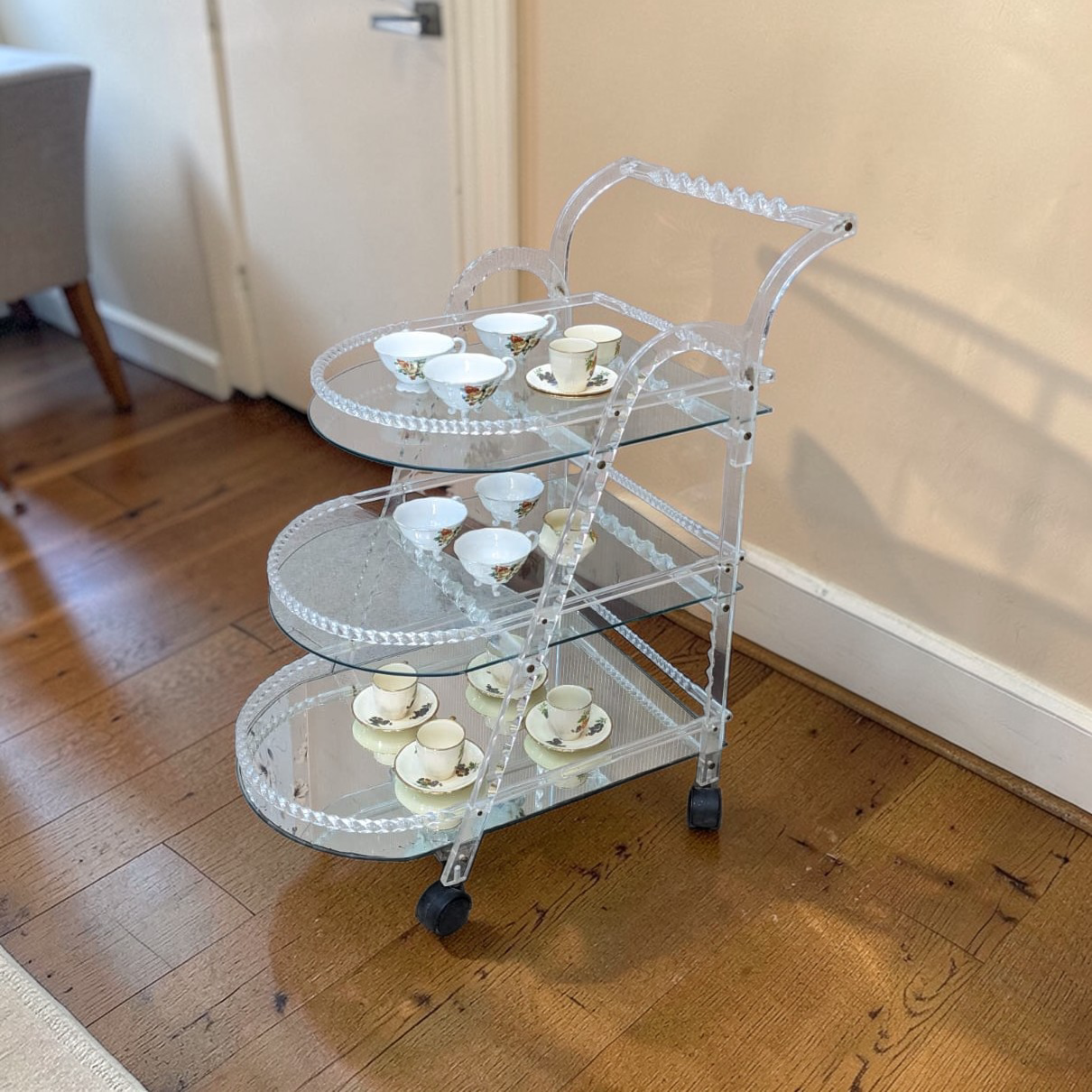 Acrylic Tea Trolley