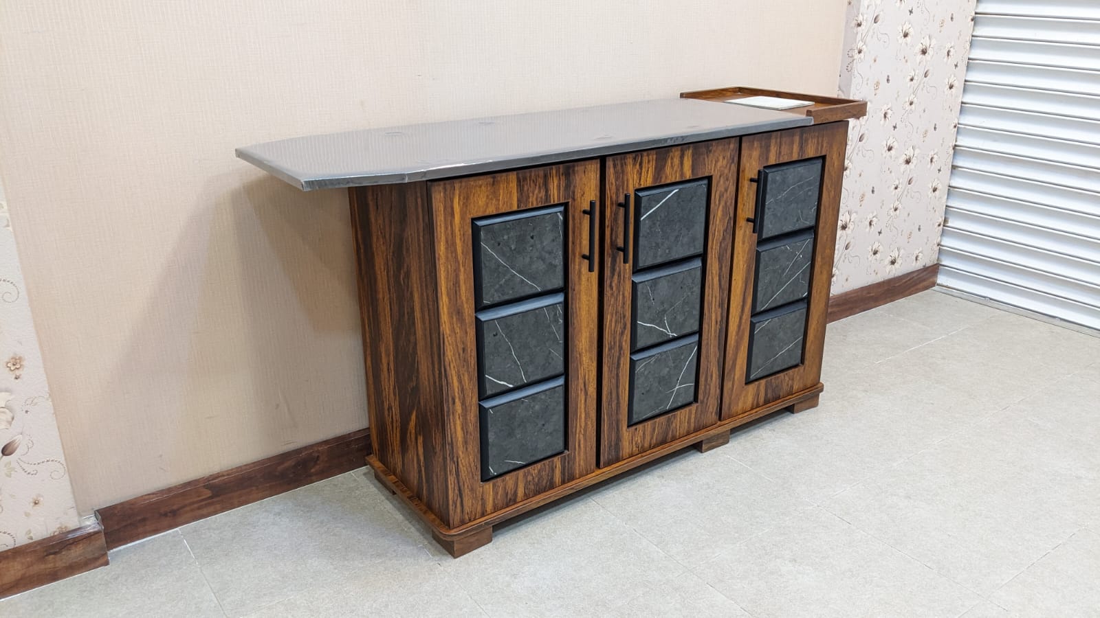 New 3 Door Iron Table