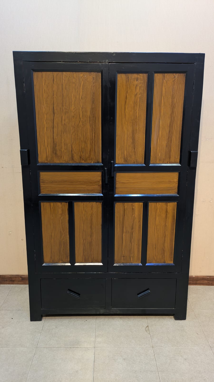 Solid Diyar Wood 2 Door Almirah