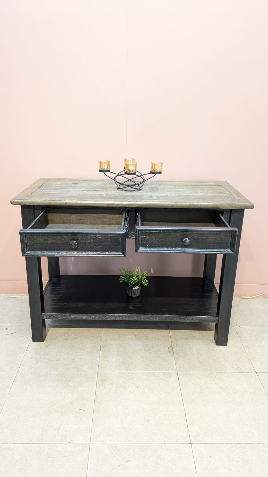 Imported American Ashley Furniture Tyler Greek Console Table