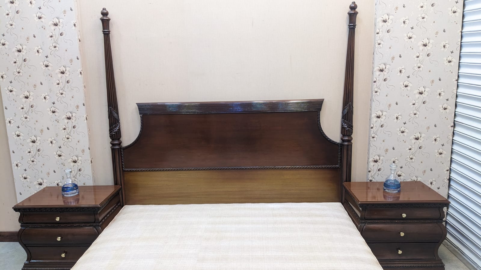 Sheesham Wood King Size Bed Set