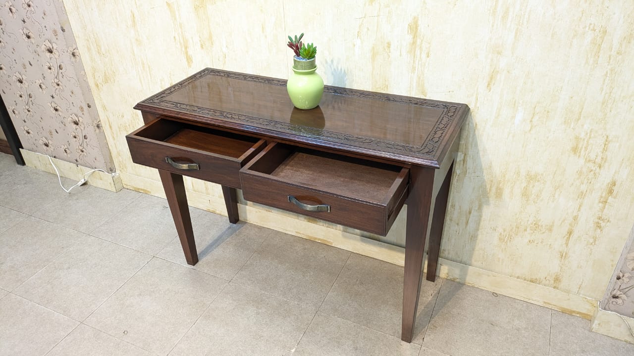100% Solid Sheesham Wood Console Table