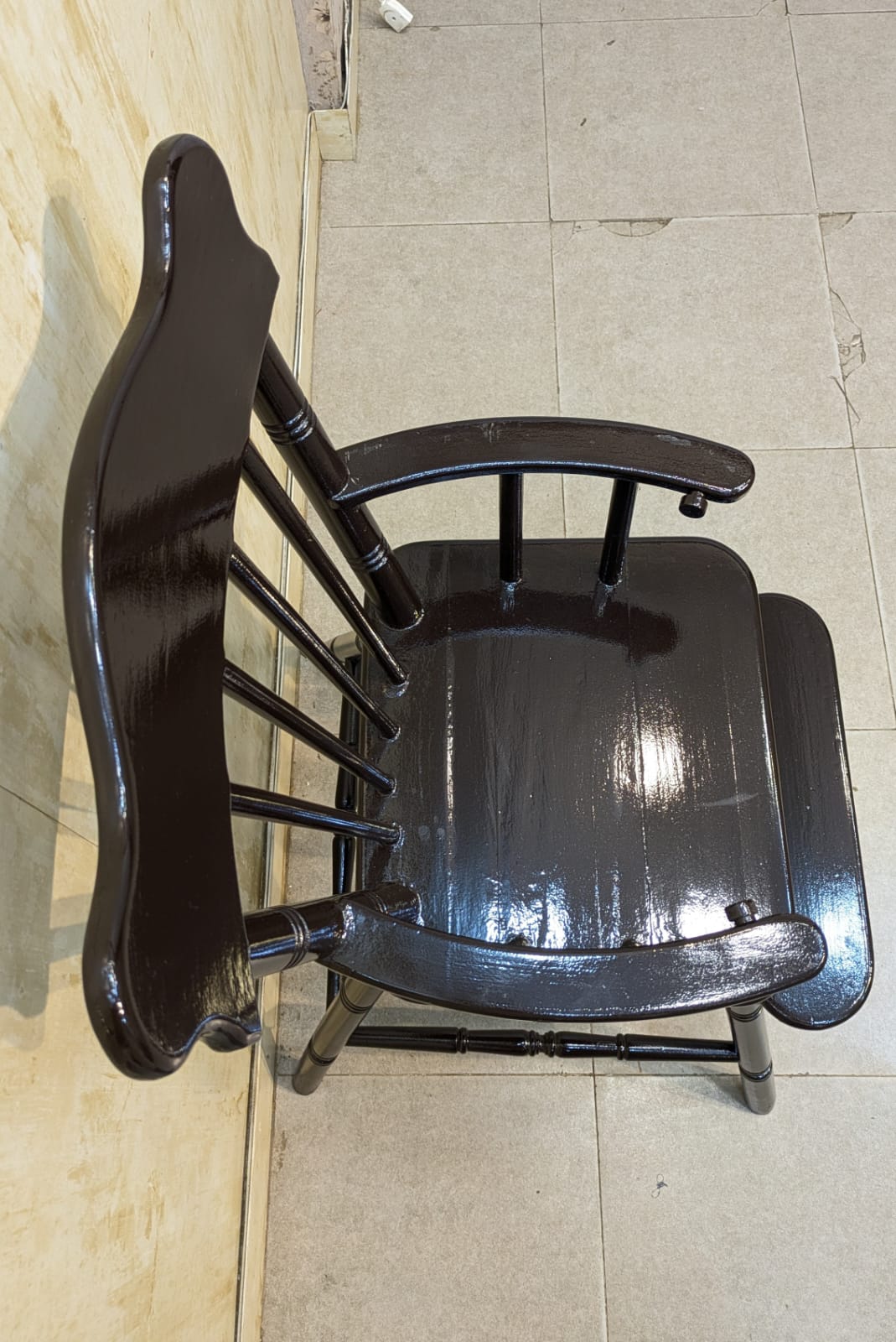 Imported Vintage Solid Sheesham Wood Baby High Chair