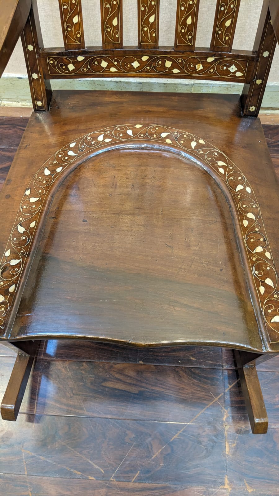 Solid Sheesham Wood Rocking Chair