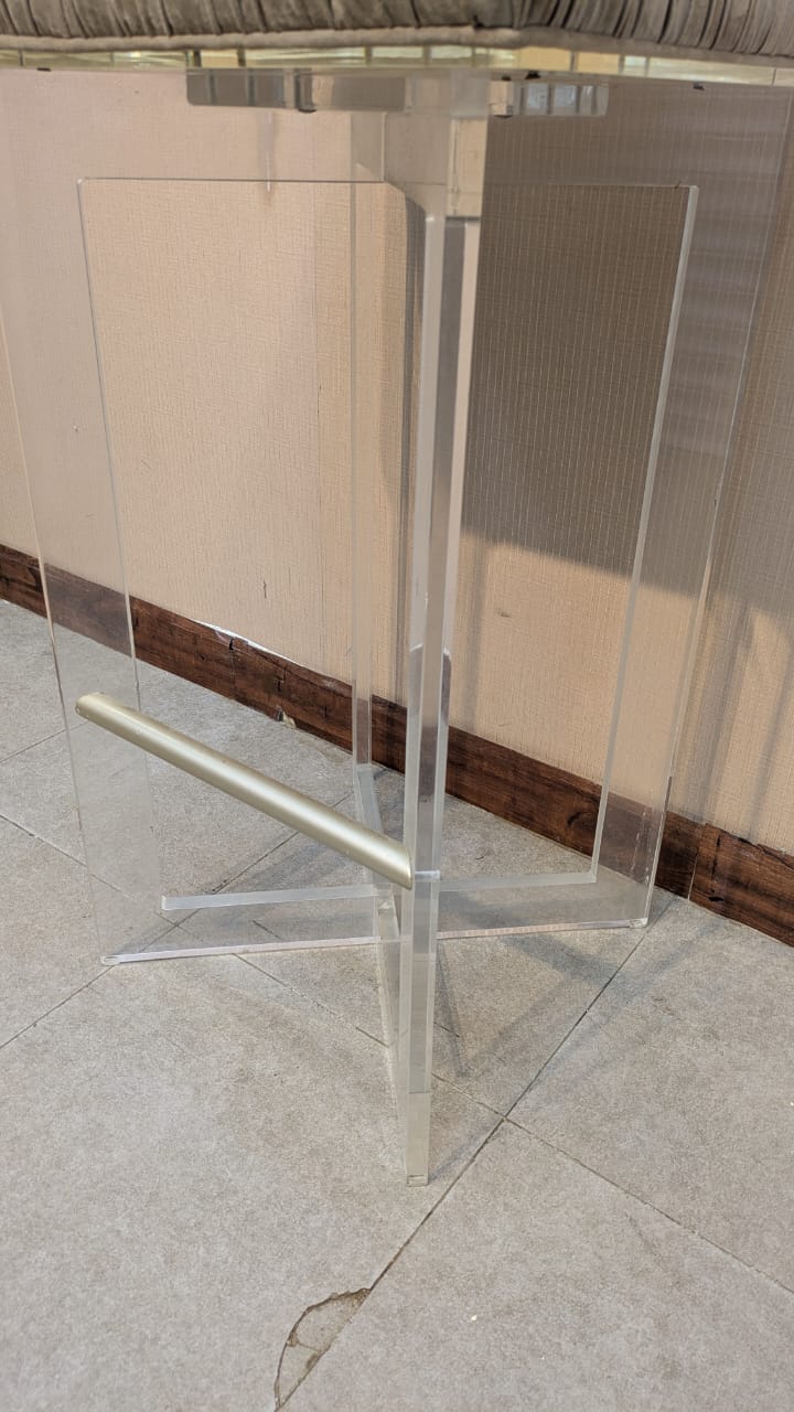 Pair Of Acrylic Bar Stools