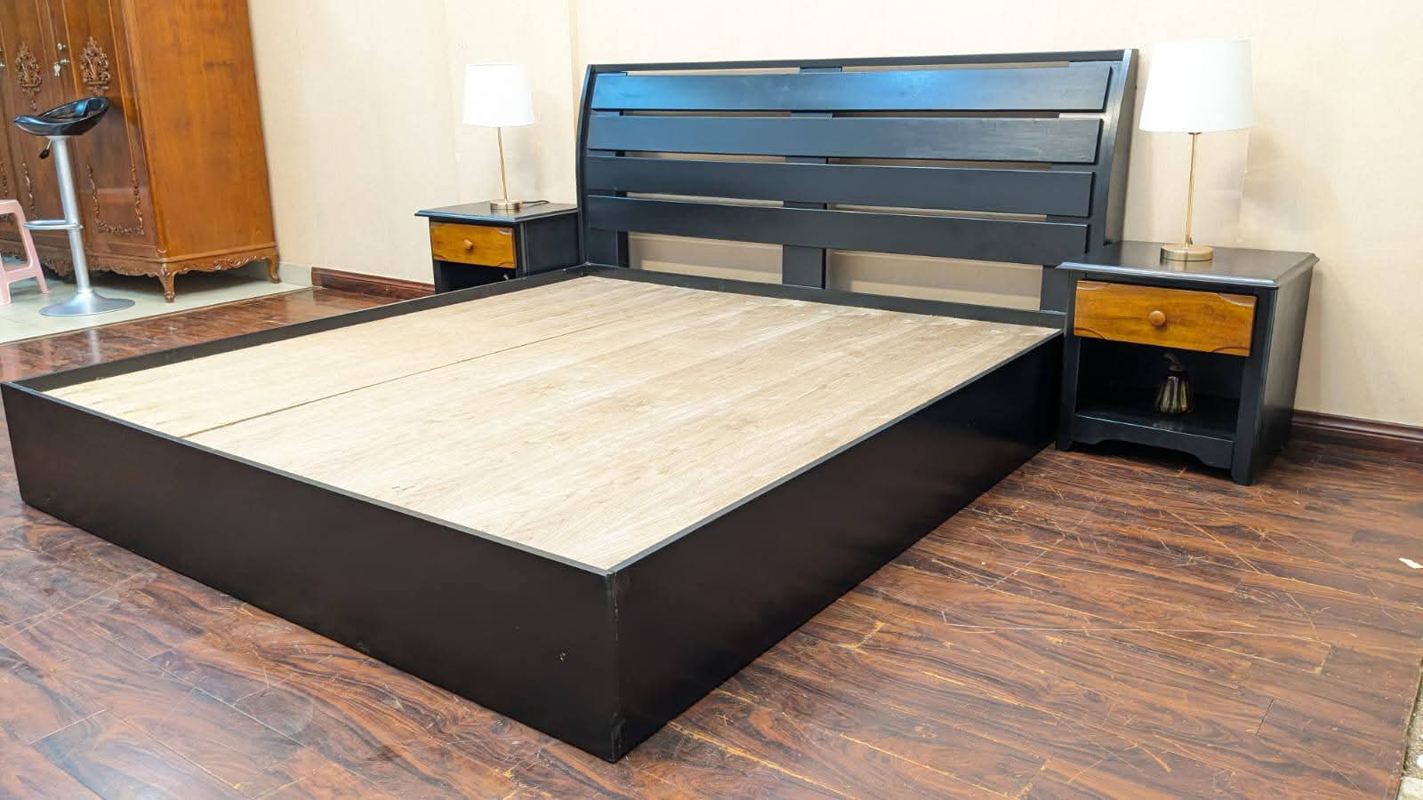 🔥Index Furniture 🔥 King Size Bed with 2 Side Tables