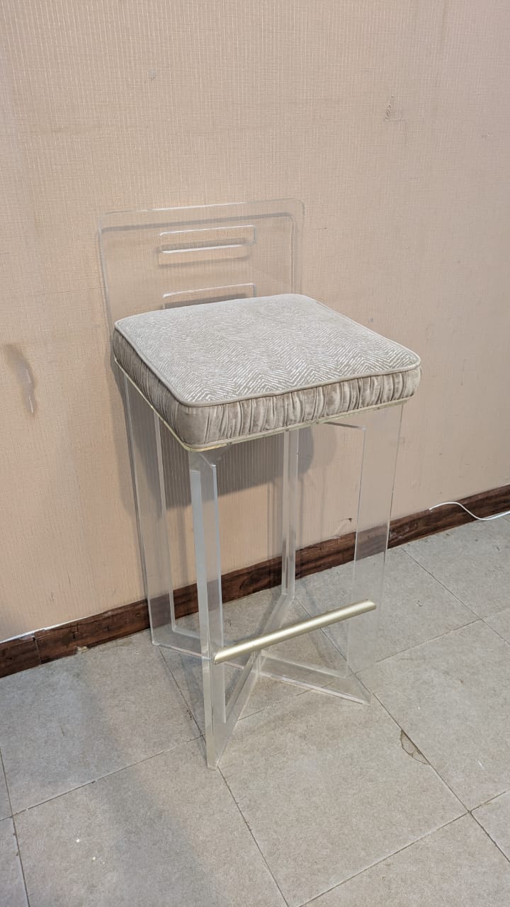 Pair Of Acrylic Bar Stools