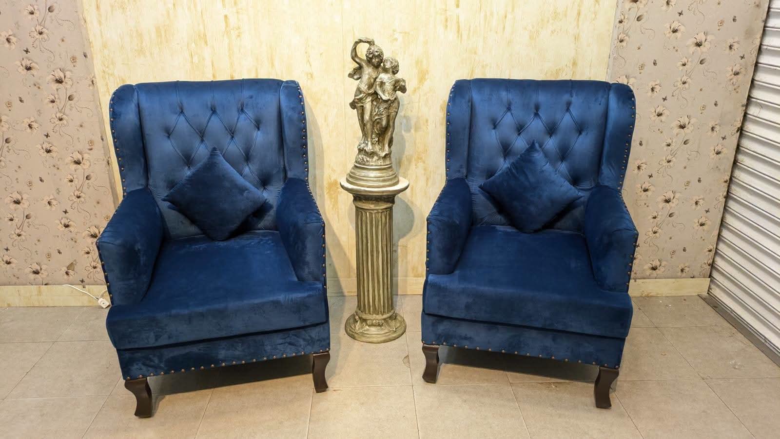 Pair of Chesterfield High-Back Chairs ✨