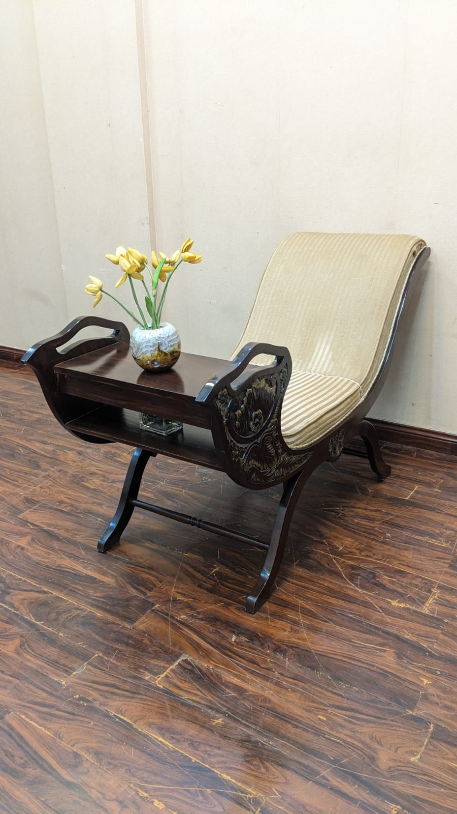 🔥 Antique 🔥 Solid Sheesham Wood Curule Chair