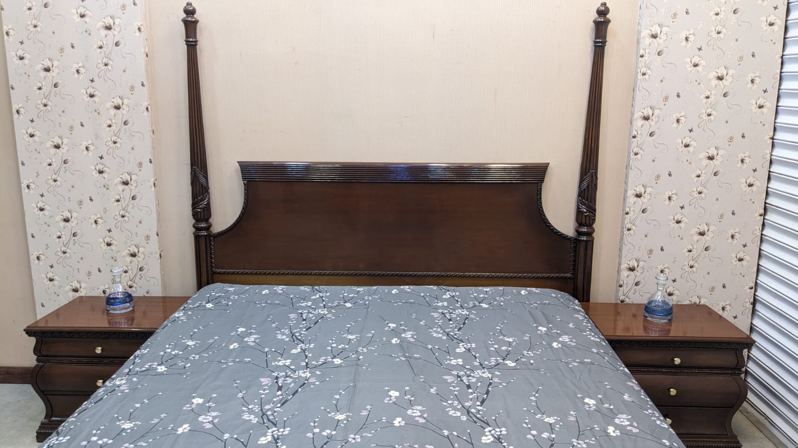 Sheesham Wood King Size Bed Set