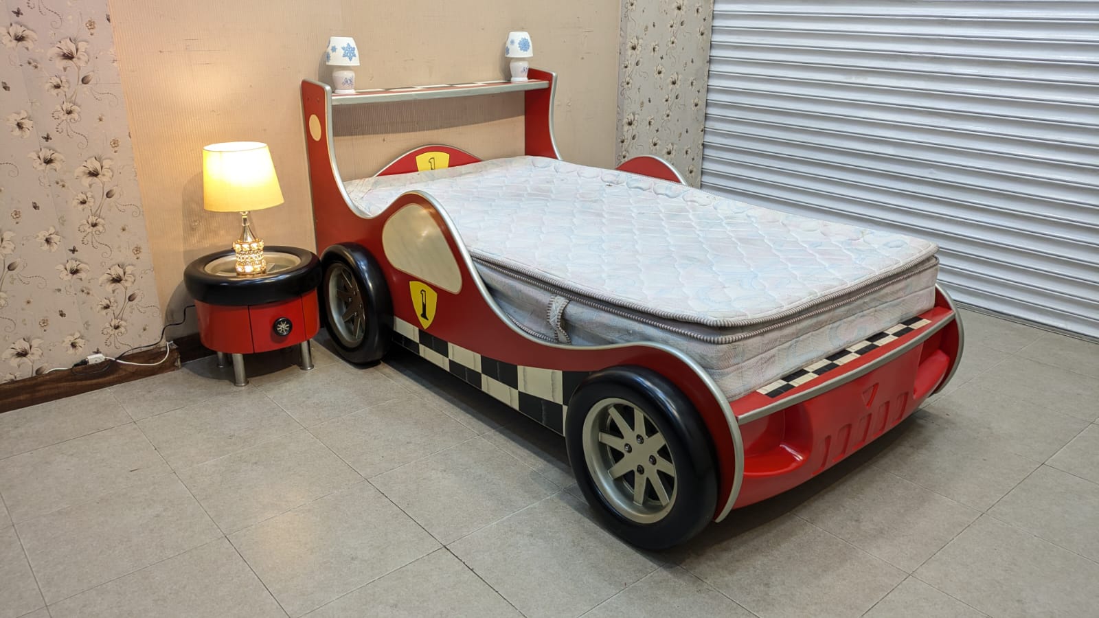 Kid's Ferrari Car Bed Set