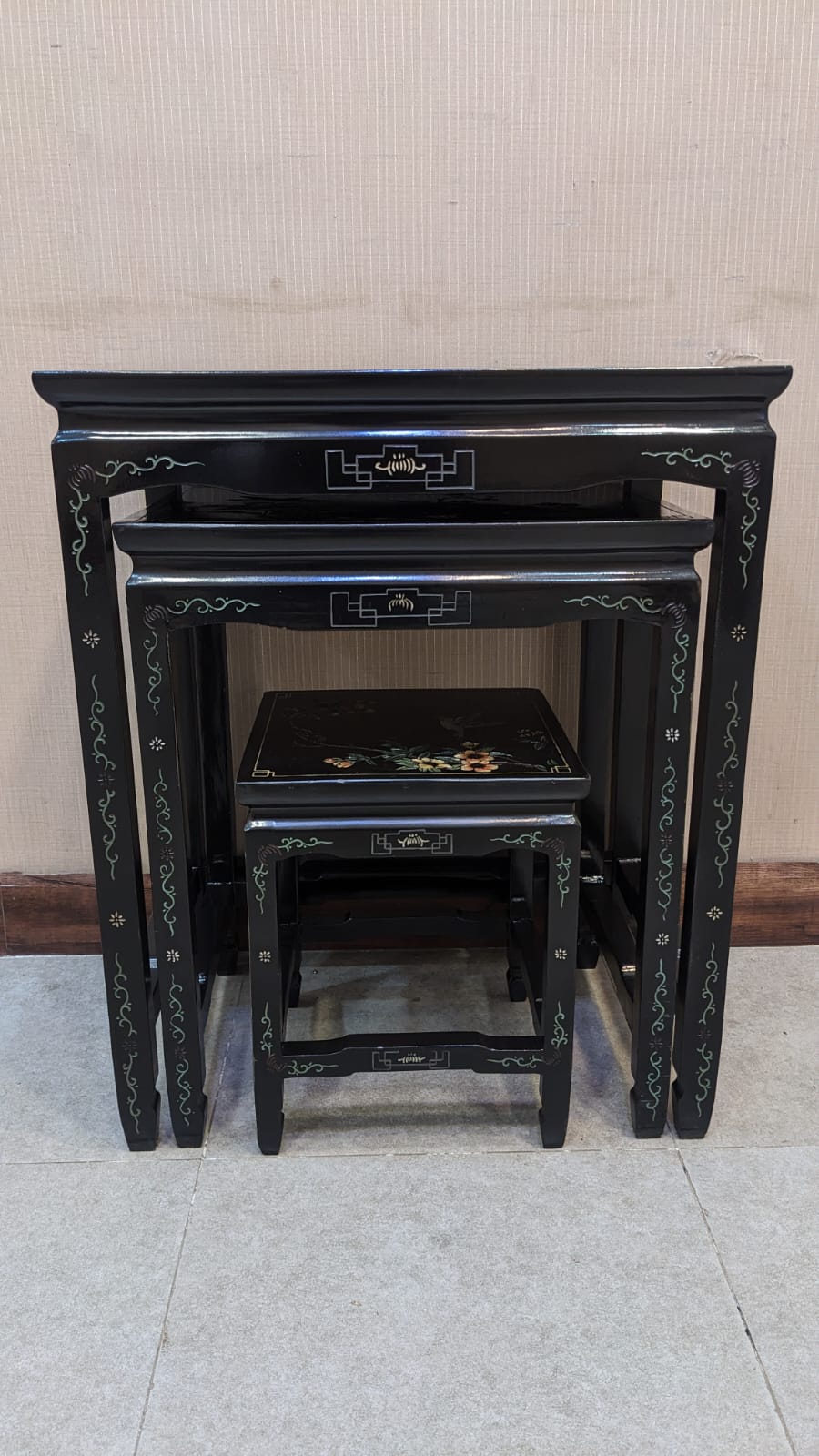 Imported Antique Chinese Nesting Tables Set