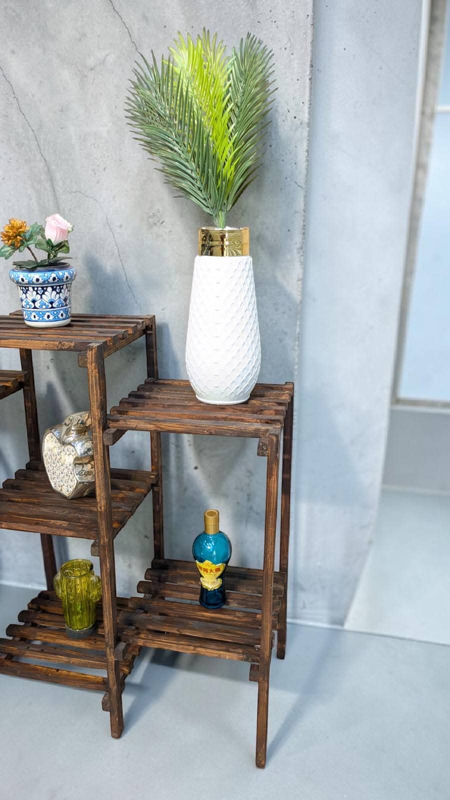 Brand New Wooden Tiered Display Rack