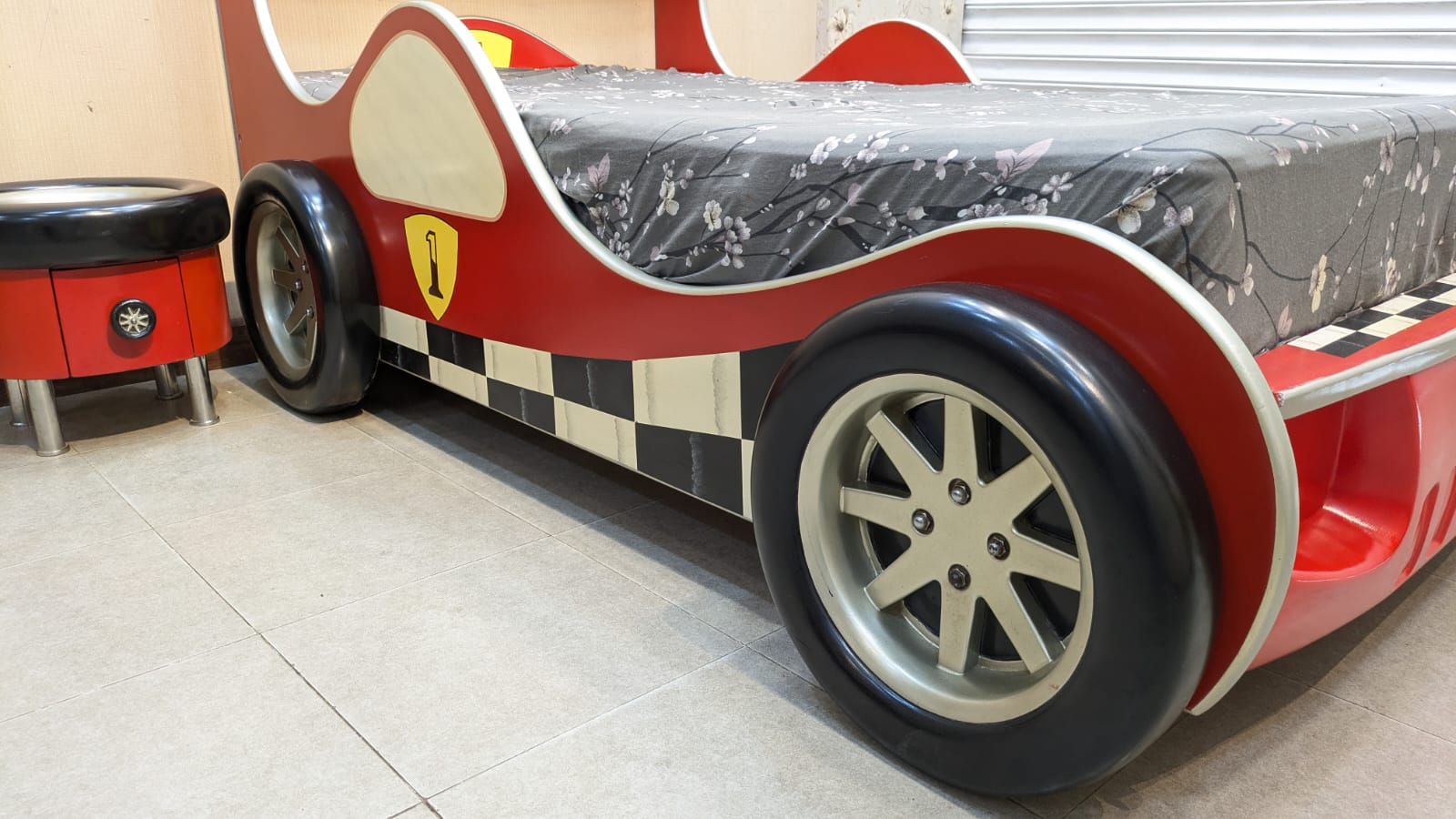 Kid's Ferrari Car Bed Set
