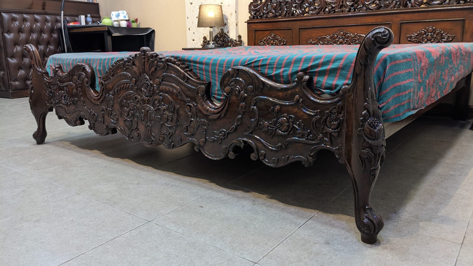 Antique King Size Bed Set