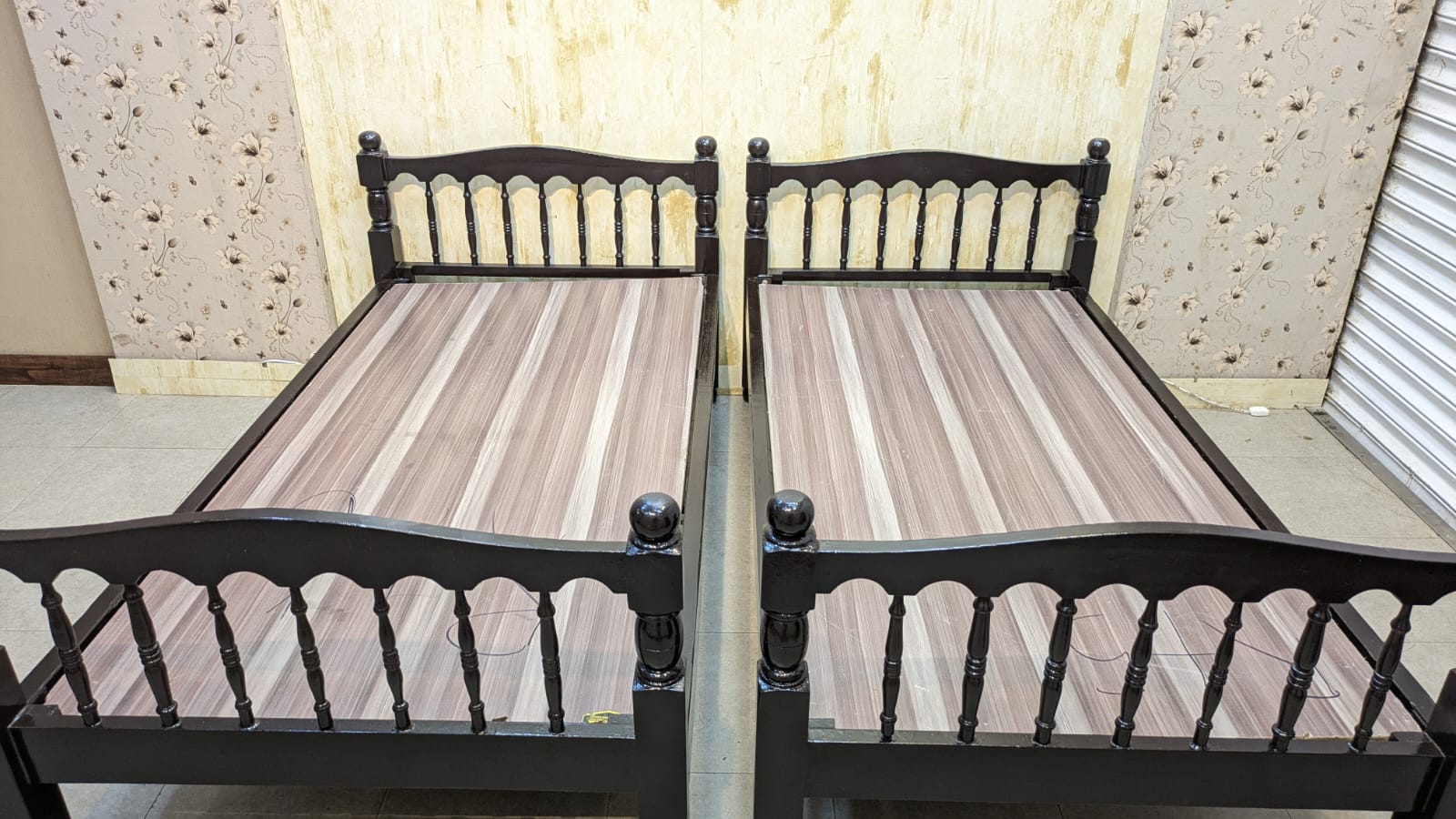 Pure Wooden Single Bed
