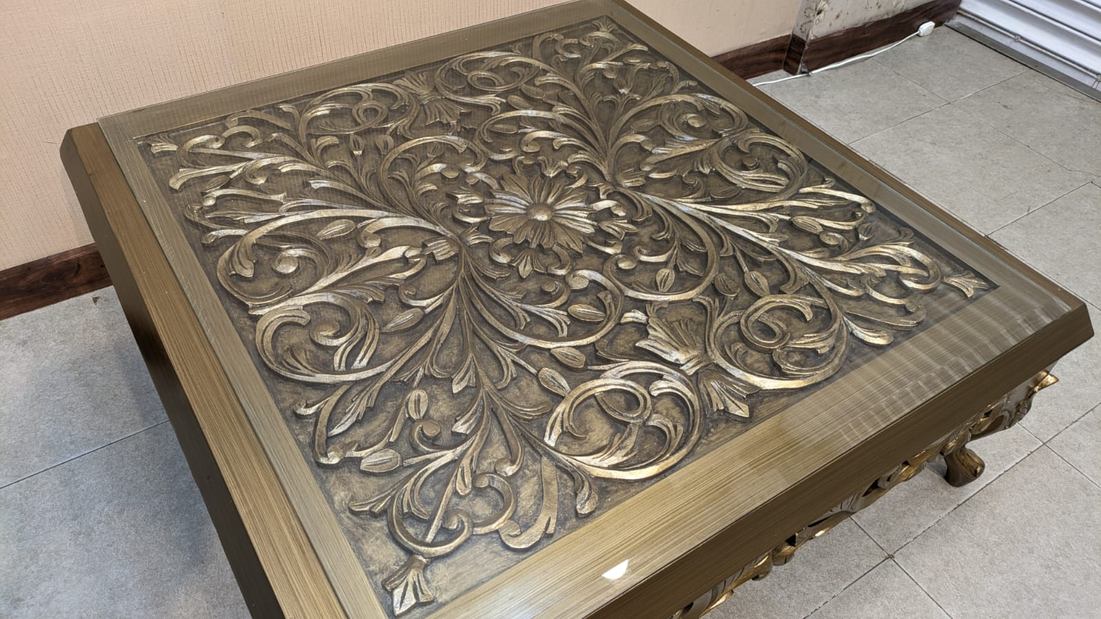 Center Table with 2 Side Tables Set
