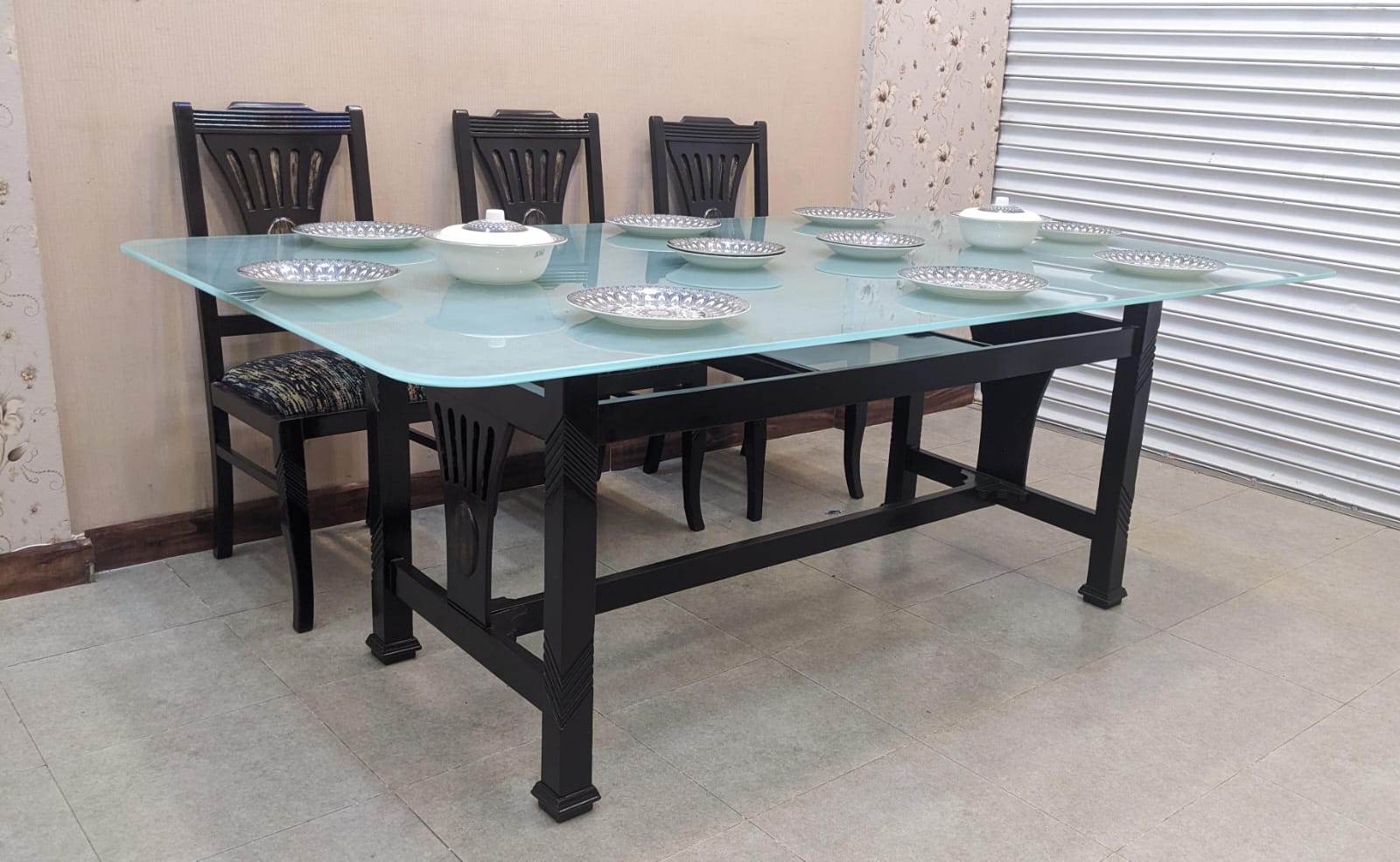 Solid Sheesham Wood 8 Seater Dining Table
